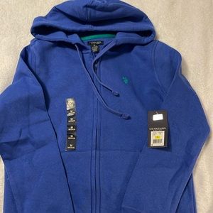 NWT US Polo Assn zip up hoodie/ sweatshirt, size medium